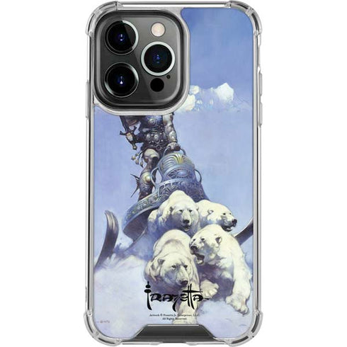 Frazetta Sliver Warrior iPhone 14 Pro Clear Case